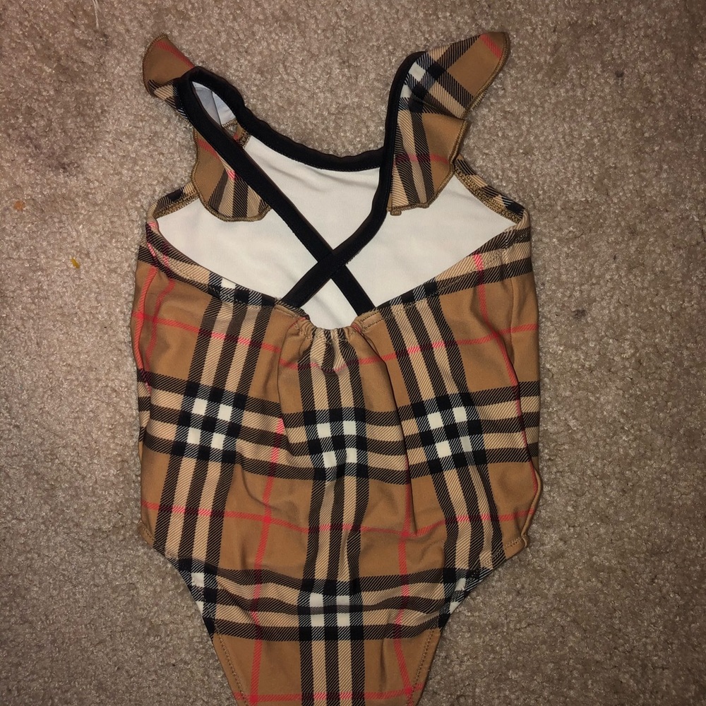 Burberry toddler one piece swim suit